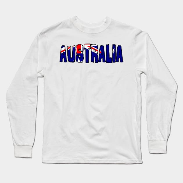 Australia Long Sleeve T-Shirt by Design5_by_Lyndsey